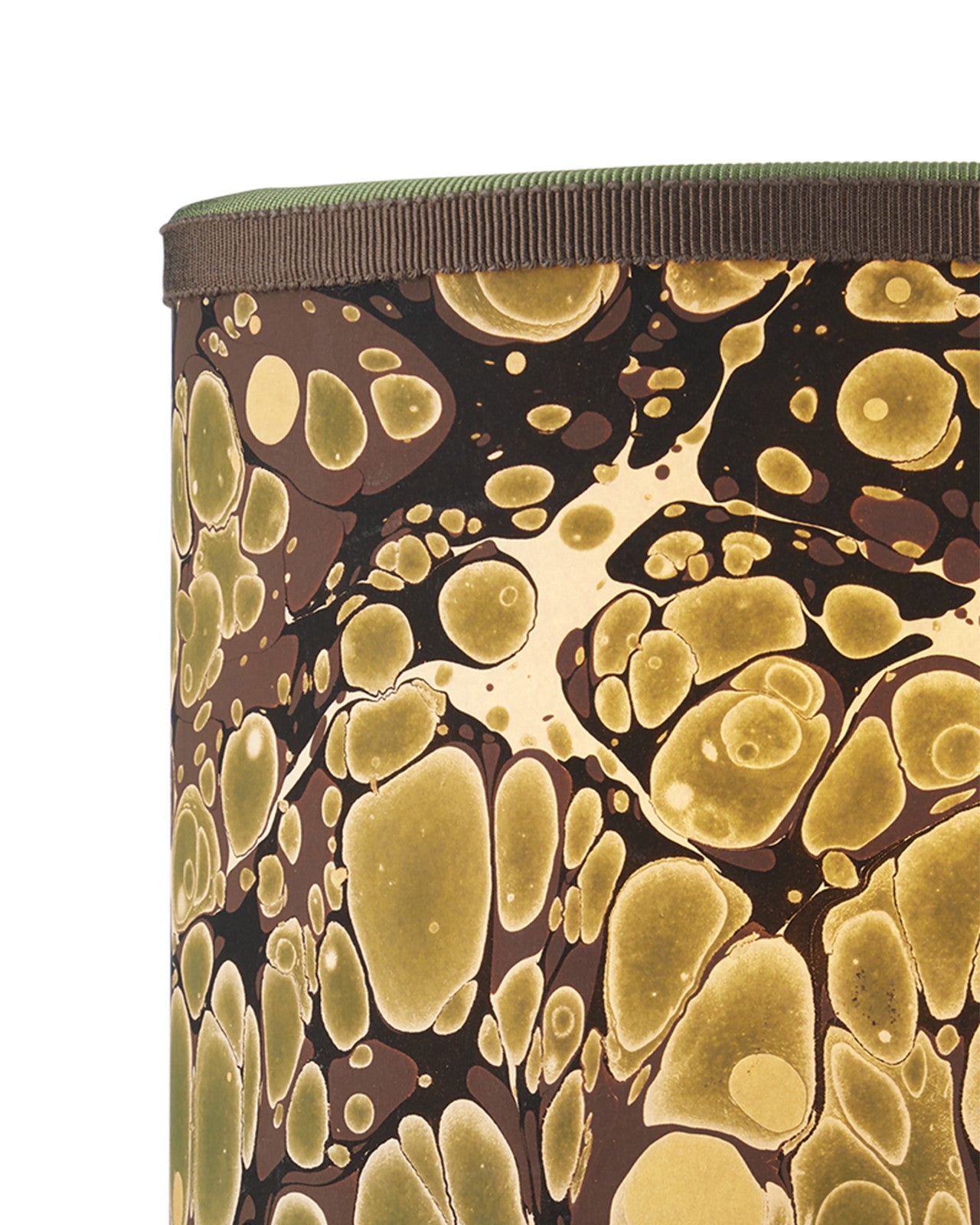 Marble Green Paper Drum Chandelier Shade
