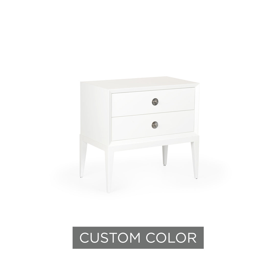 Beveled Side Chest 2 Drawers