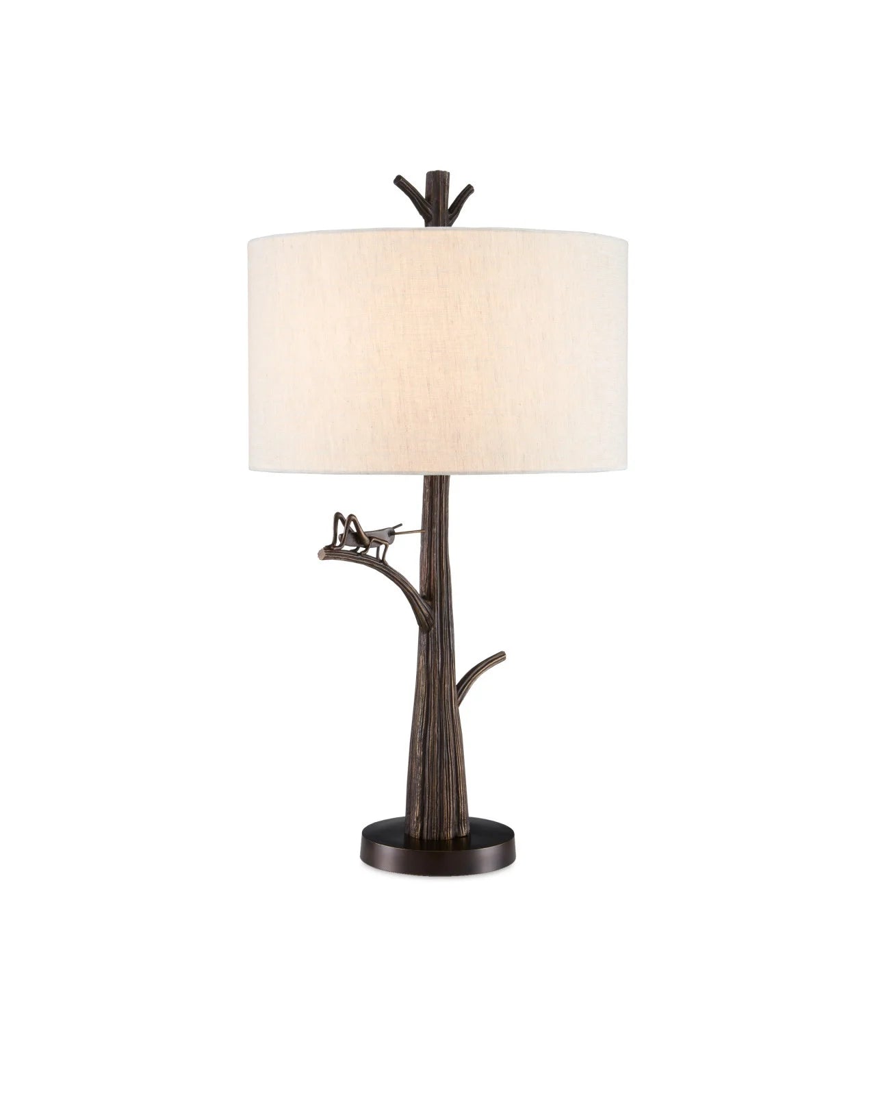 Grasshopper Bronze Table Lamp