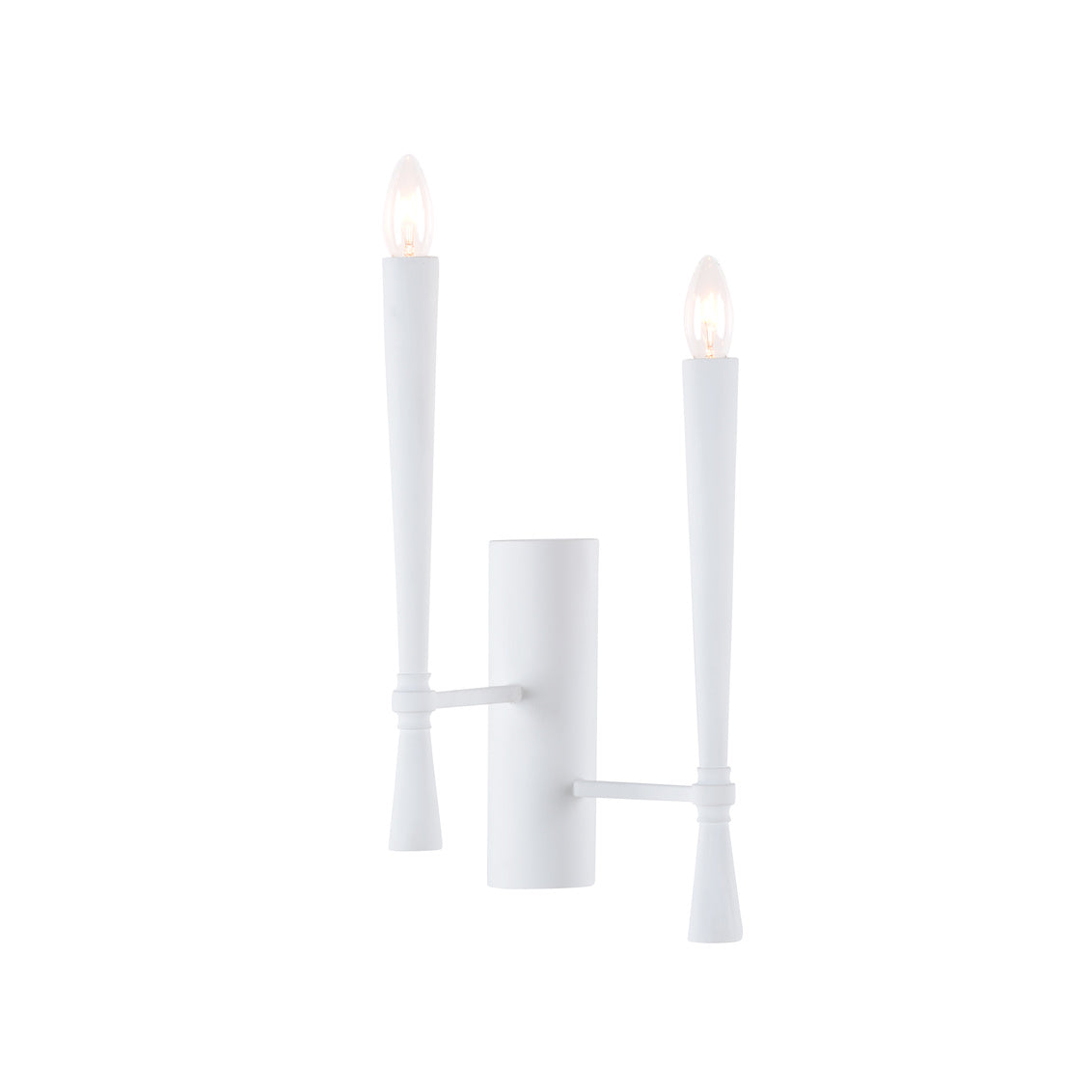 Dumas Plaster Sconce - White