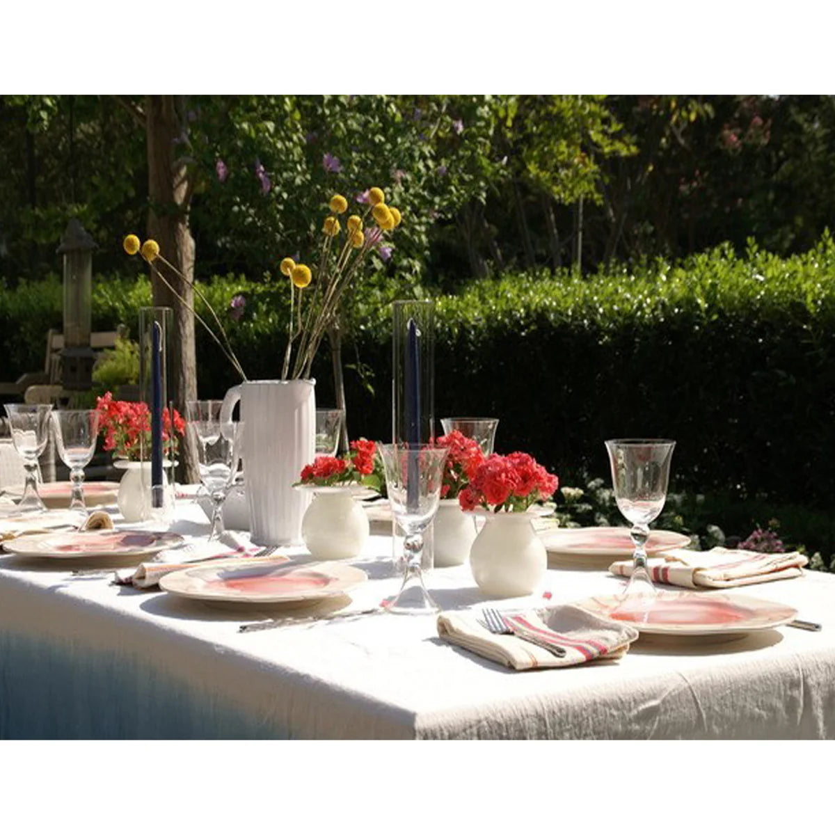 2-Piece Candleholder w/ Cylinder, Clear, Set of 4