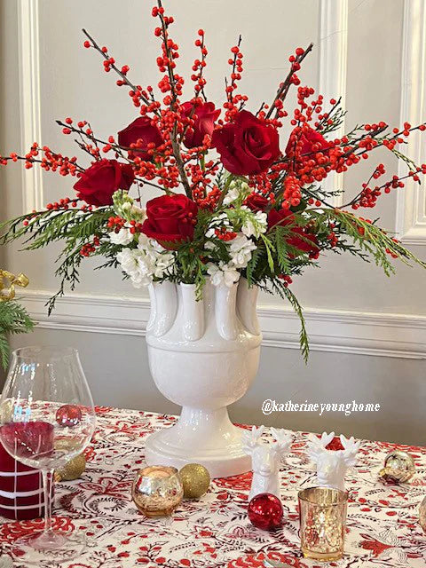 Tulipiere, White Ceramic