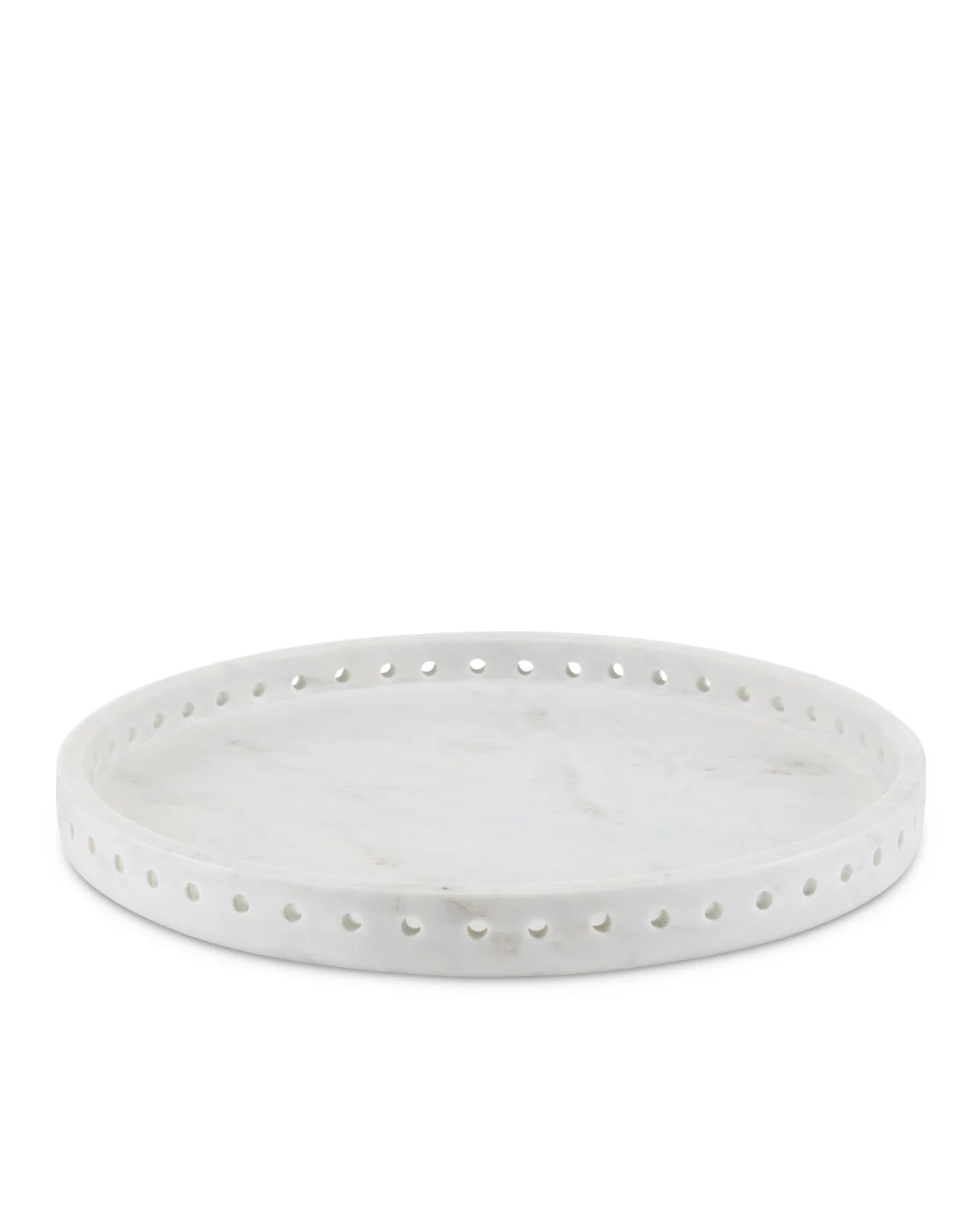 Freya Large White Marble Tray