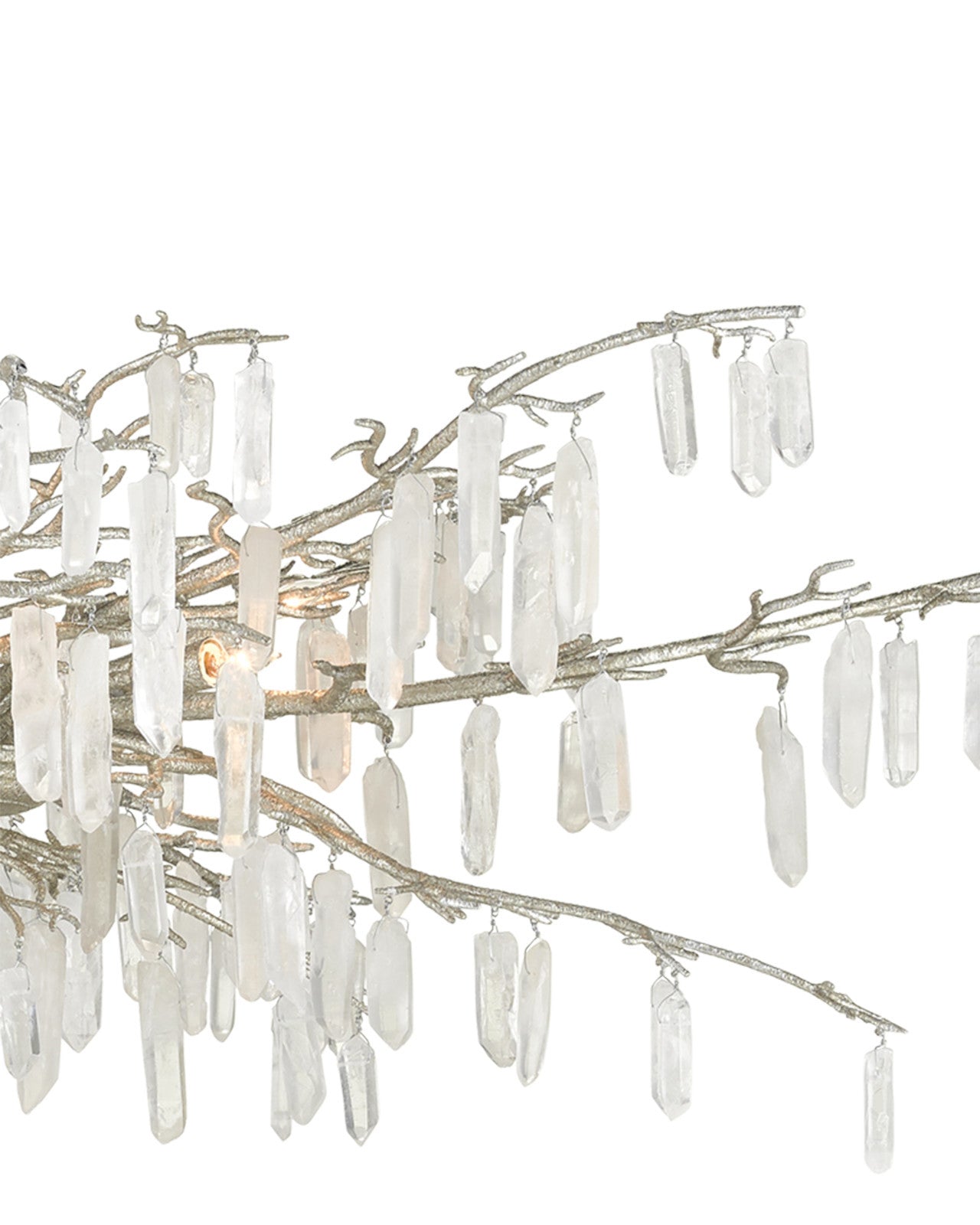 Forest Dawn Silver Chandelier