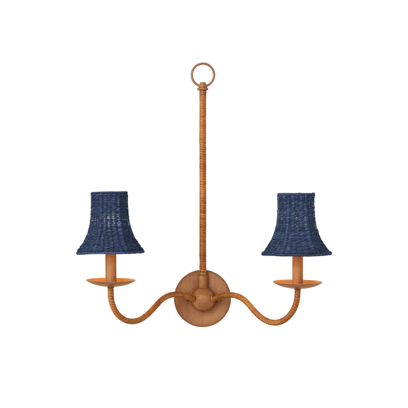 Bell Indigo Chandelier Shade