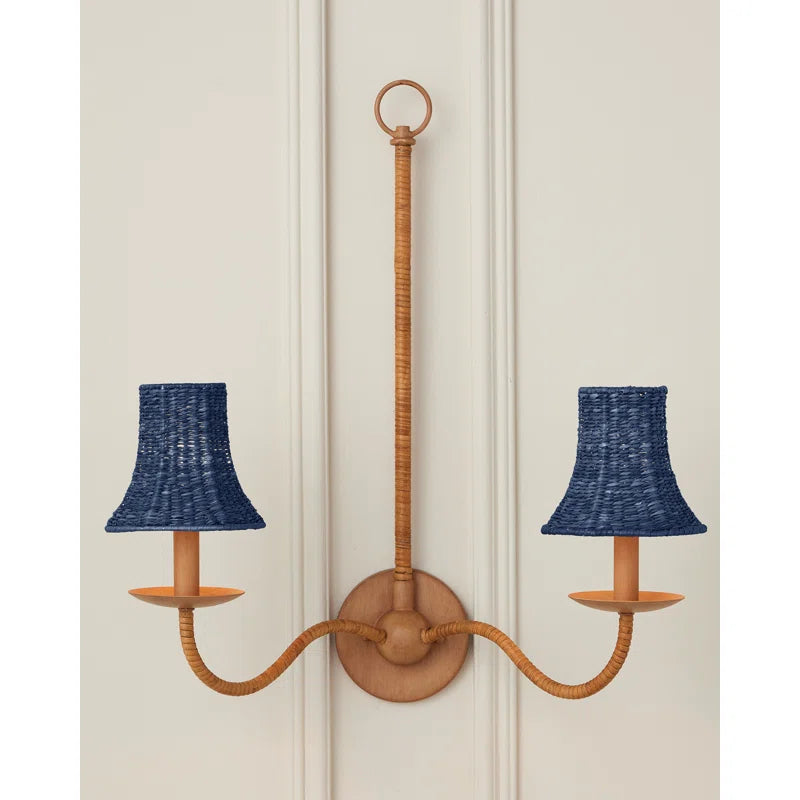 Bell Indigo Chandelier Shade