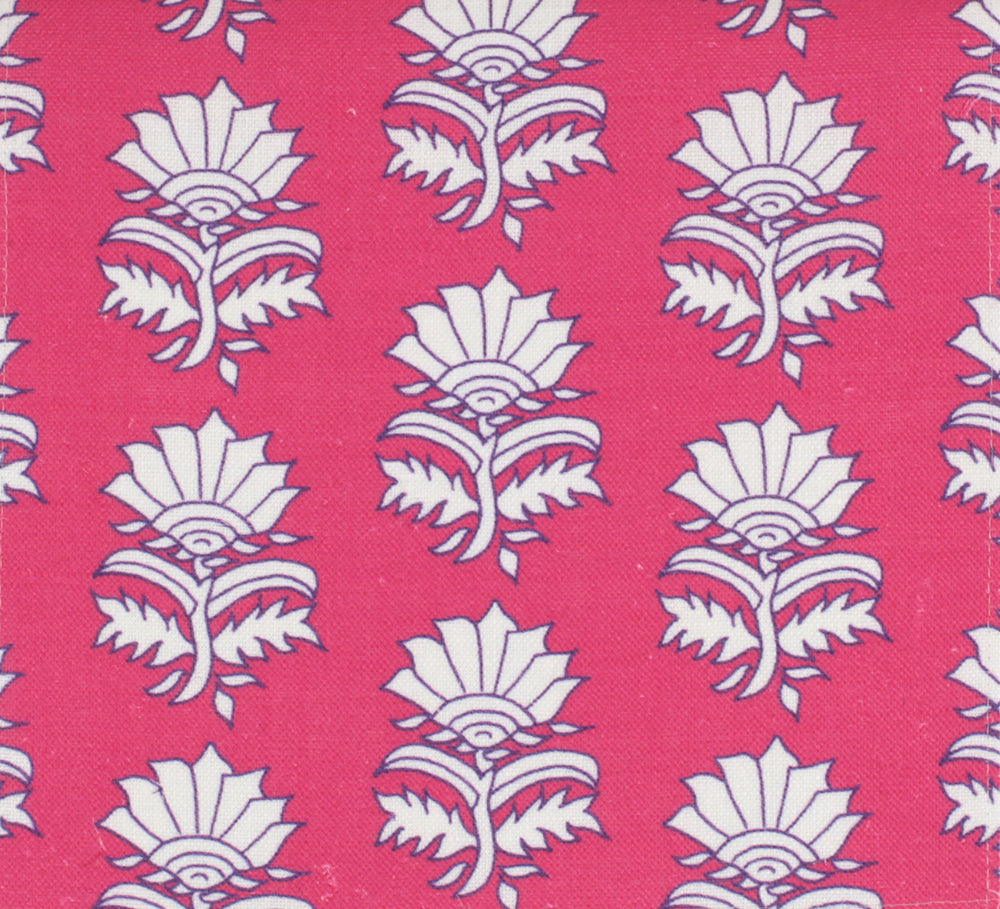 Alex Conroy White Thistle Fabric