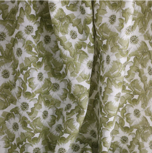 KK Harris Aphrodite's Anemone Belgian Linen Fabric