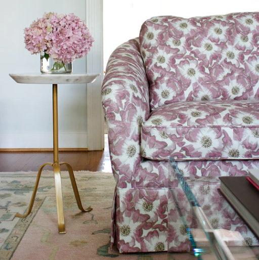 KK Harris Aphrodite's Anemone Belgian Linen Fabric