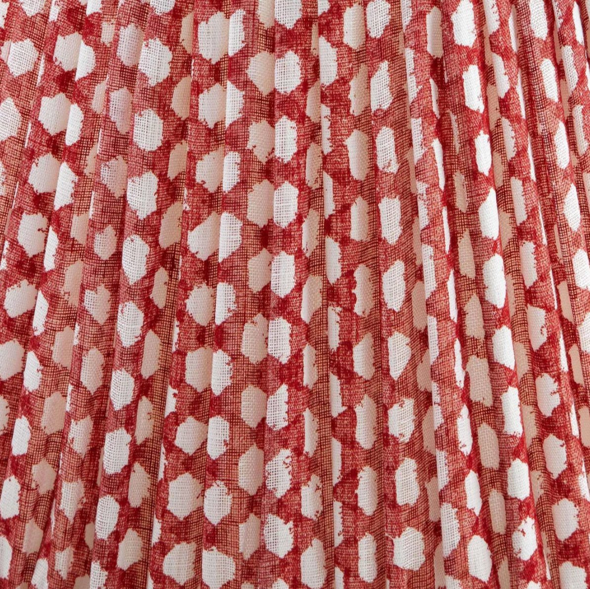 Fermoie Red Wicker Lampshade, Oval