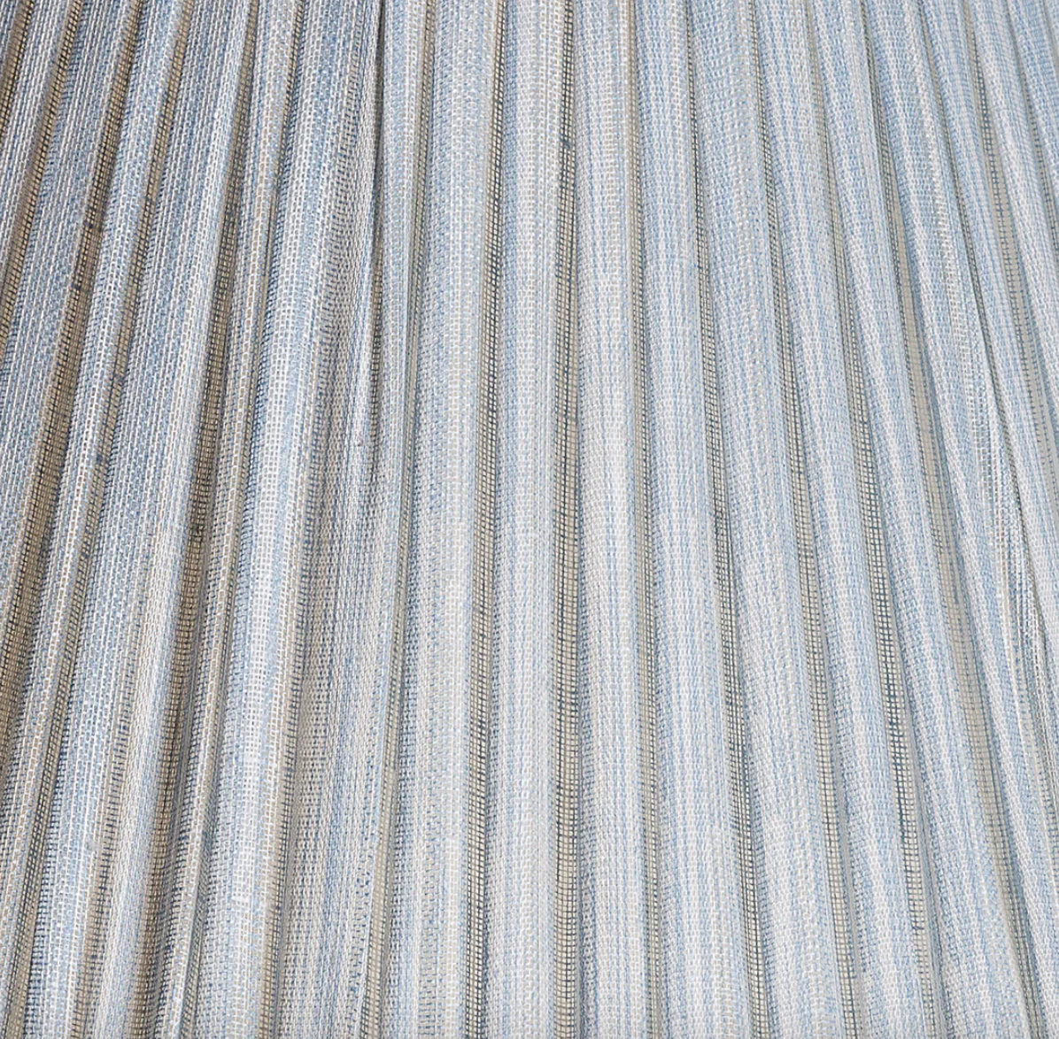 Fermoie Light Blue Strie Lampshade, Oval