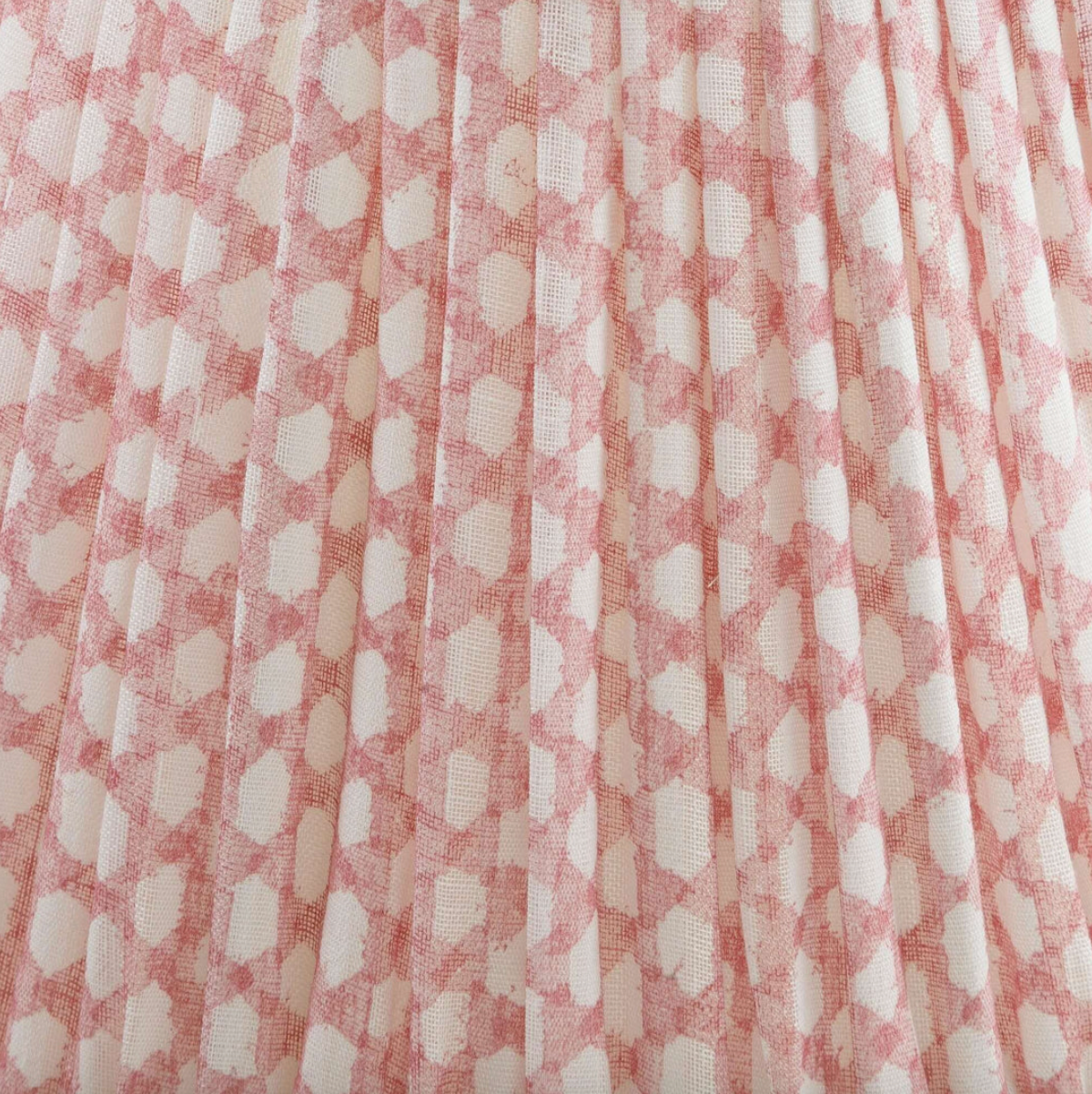 Fermoie Pink Wicker Lampshade, Oval