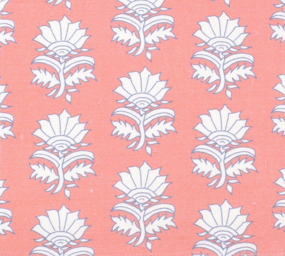 Alex Conroy White Thistle Fabric