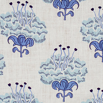 Katie Ridder Peony Blueberry Fabric