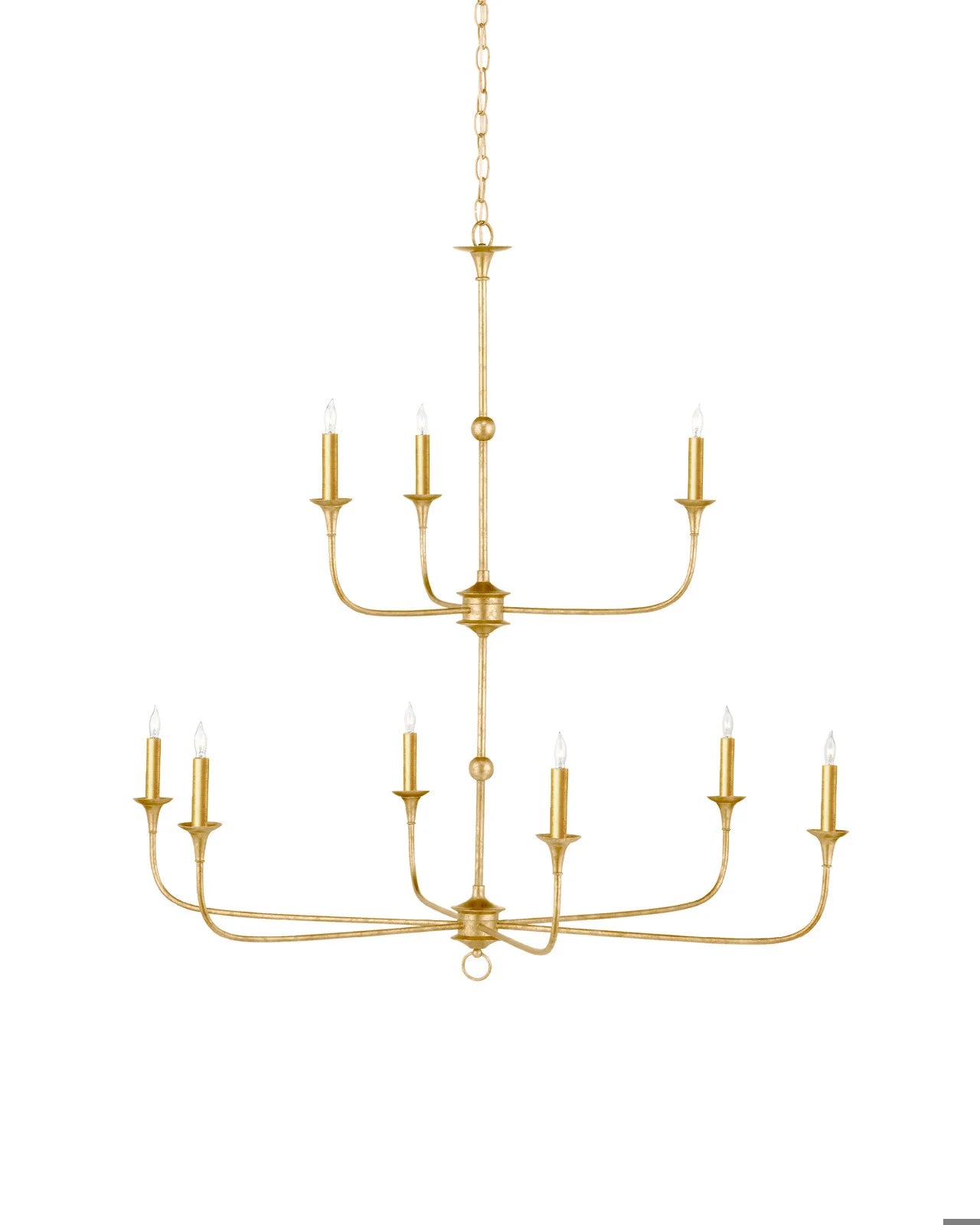 Nottaway Two-Tier Gold Chandelier