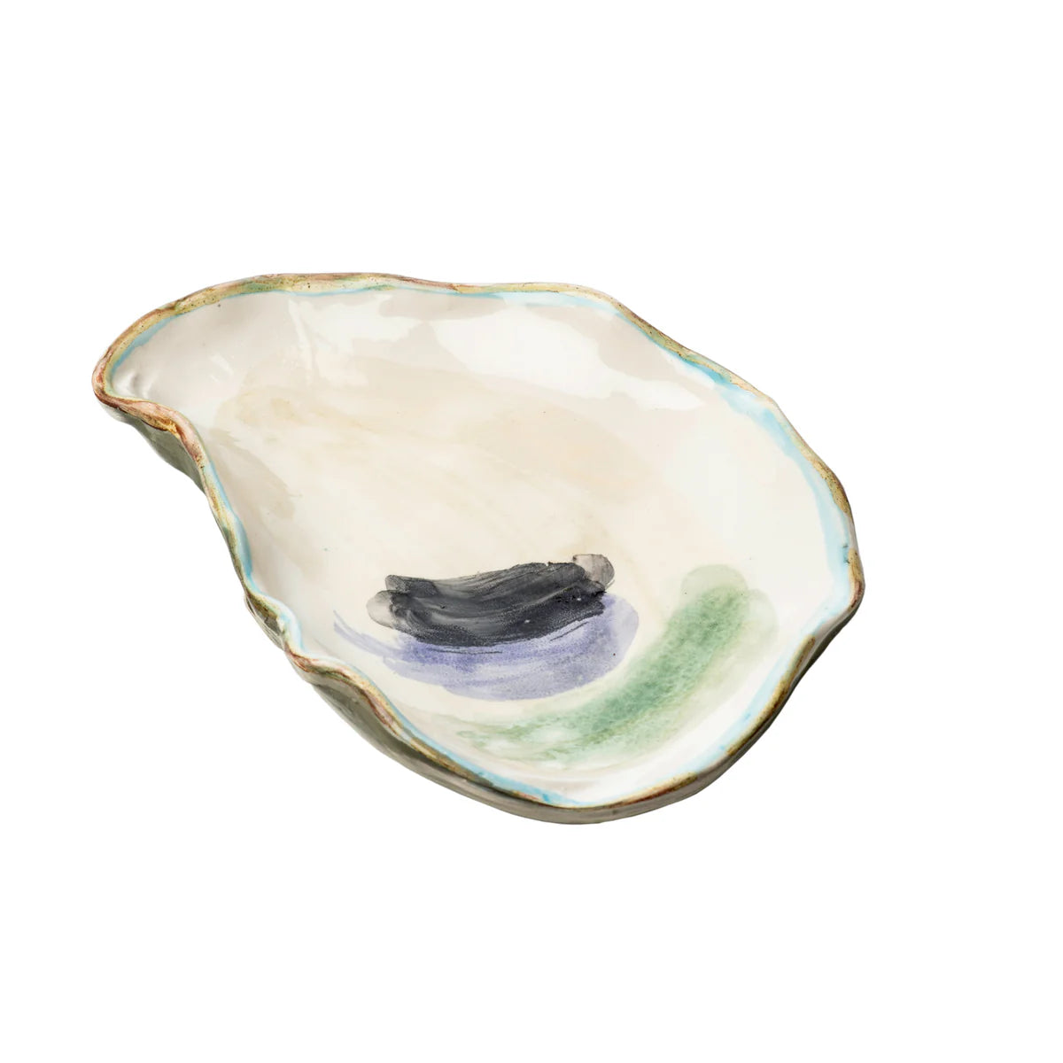 Set of Seaside Oyster Plates, Small