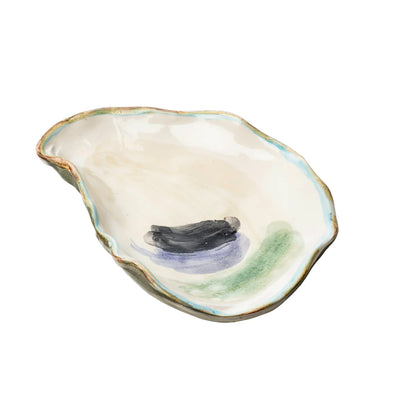Set of Seaside Oyster Plates, Small