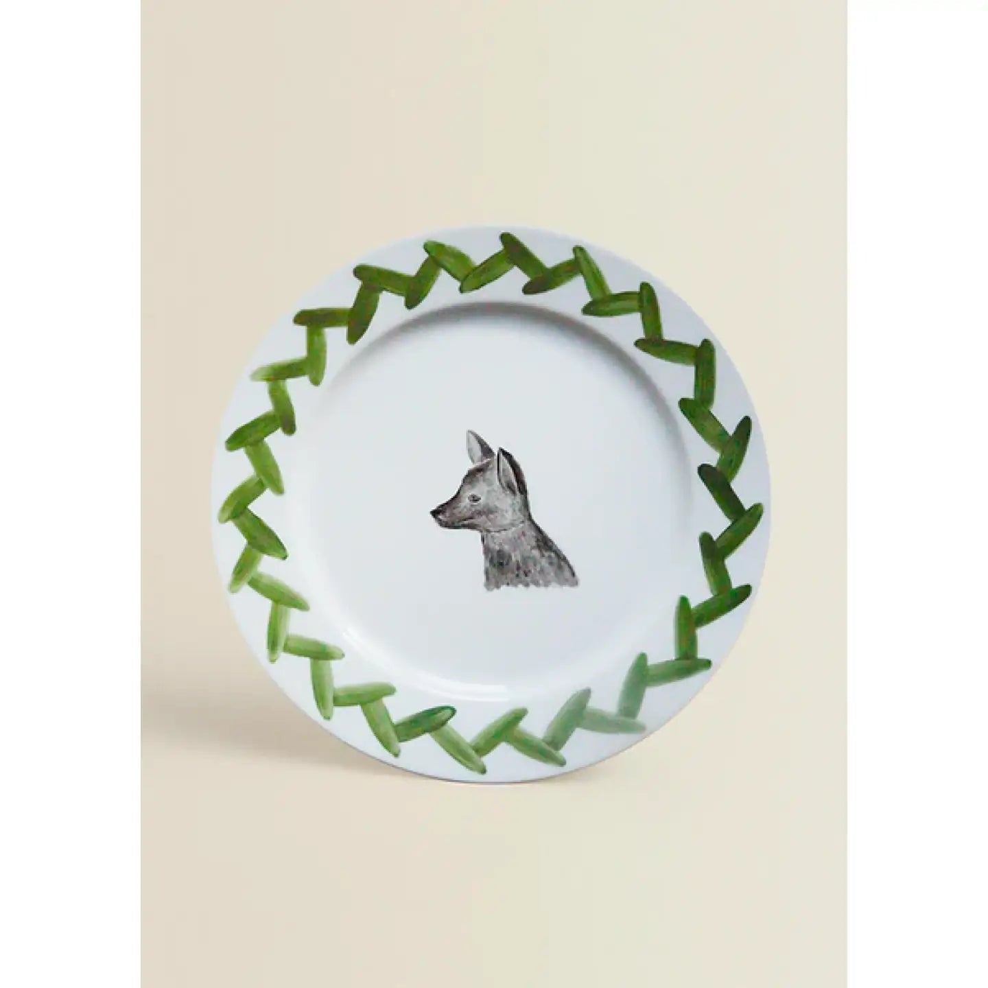 Hand Painted Flat Plate - Fox