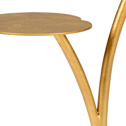 Leaf Side Table - Gold