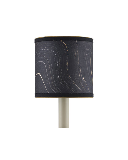 Marble Black Paper Drum Chandelier Shade