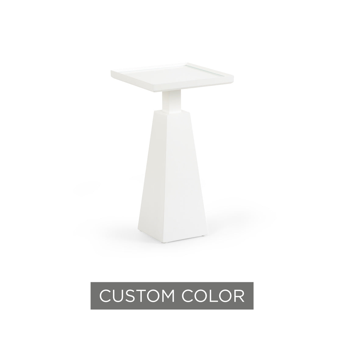 Beveled Spot Table, Custom Color