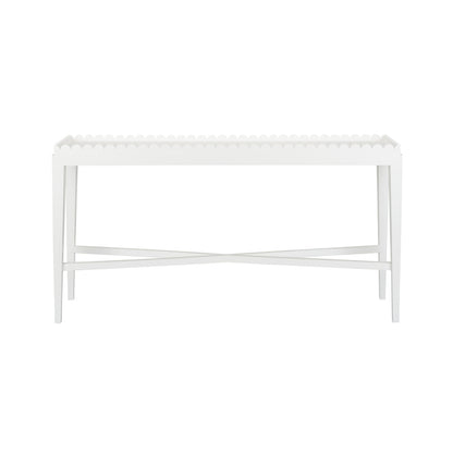 Scallop Console Table, Custom Color