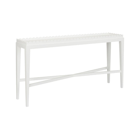 Scallop Console Table, Custom Color