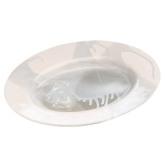 Splash Ceramic Platter in Grey