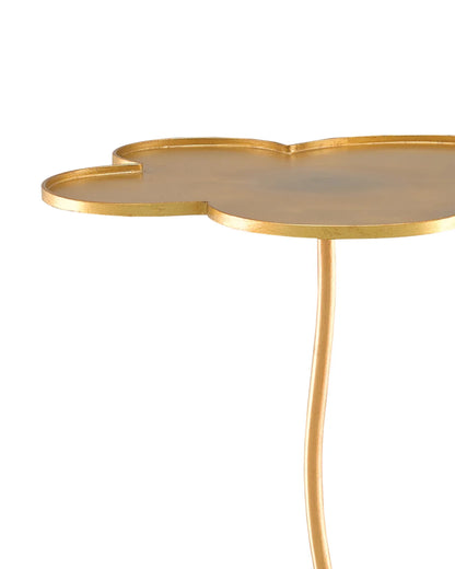 Fleur Large Gold Accent Table