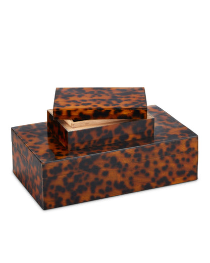 Faux Tortoise Box Set of 2