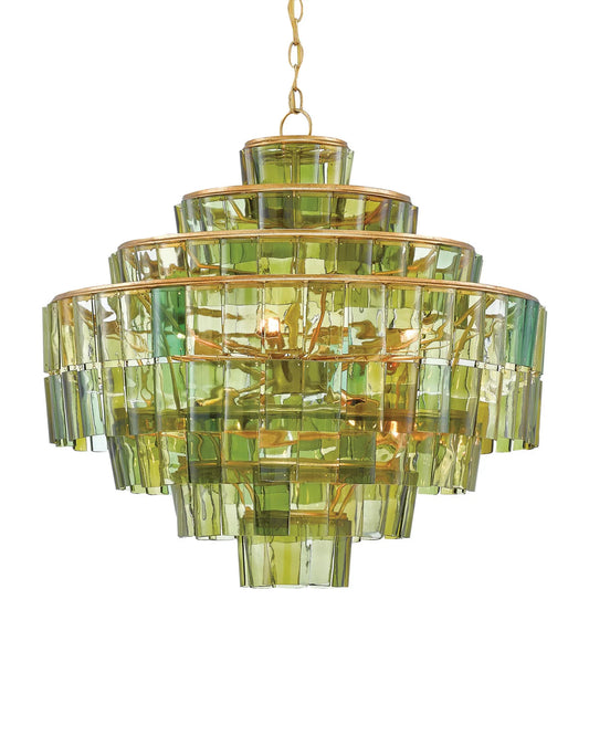 Sommelier Green Chandelier