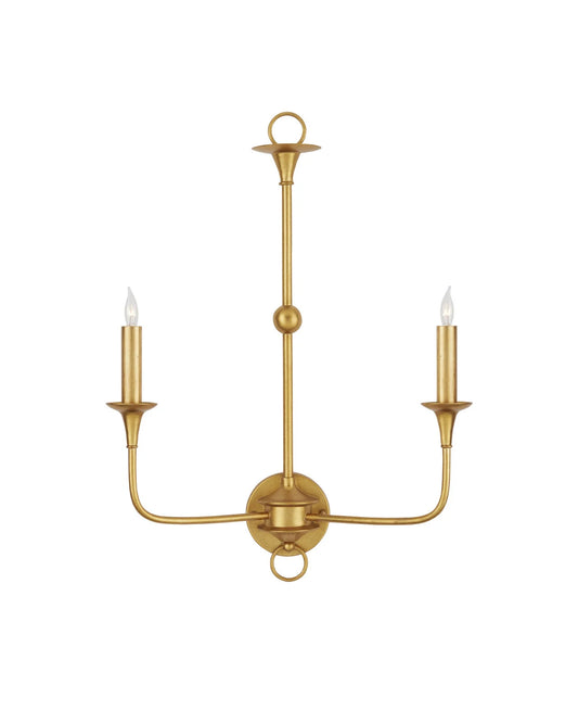 Nottaway Gold Double-Light Wall Sconce