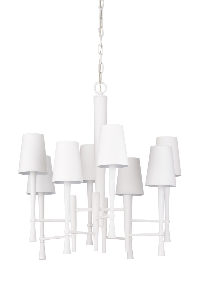 White Ferrier Chandelier