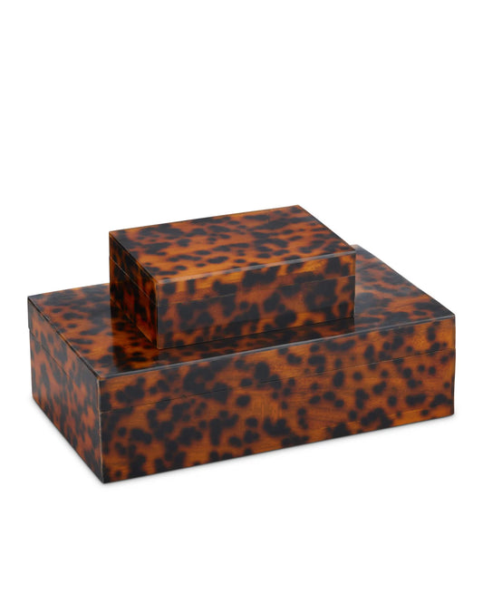 Faux Tortoise Box Set of 2