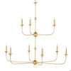 Nottaway Two-Tier Gold Chandelier