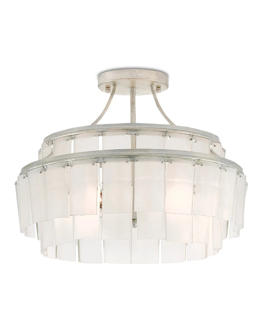 Vintner White Semi Flush Mount