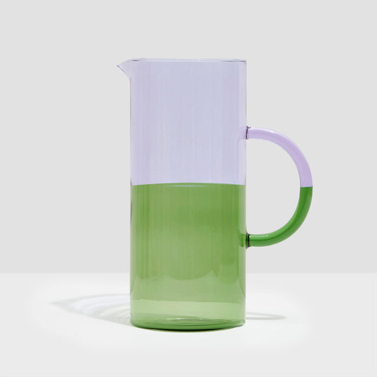 TWO TONE PITCHER - LILAC + GREEN