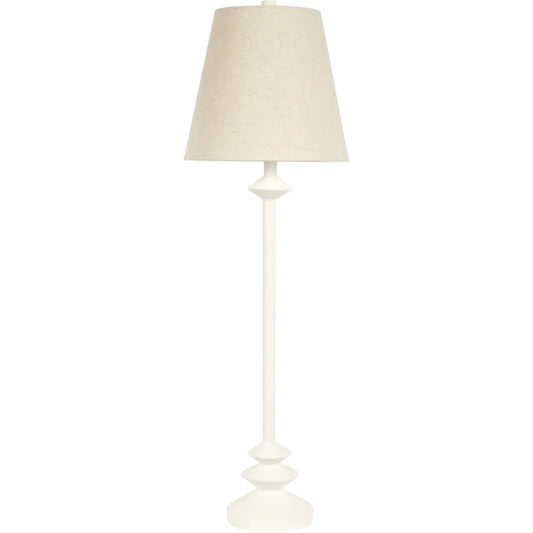 Leia White Gesso Buffet Lamp