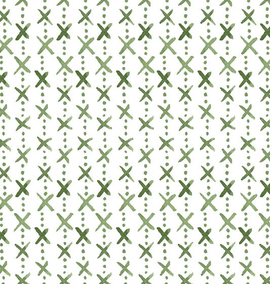 Textiles By Smith Overdot Green Print Fabric