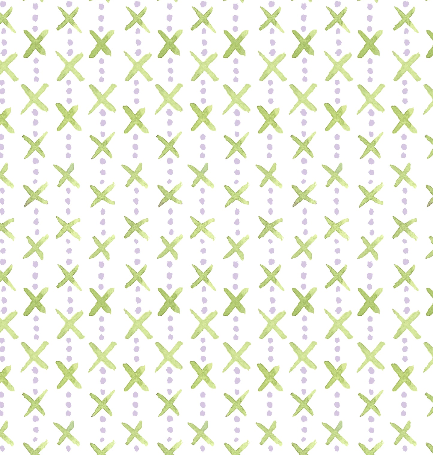 Textiles By Smith, Overdot Lime Lilac Print Wallpaper