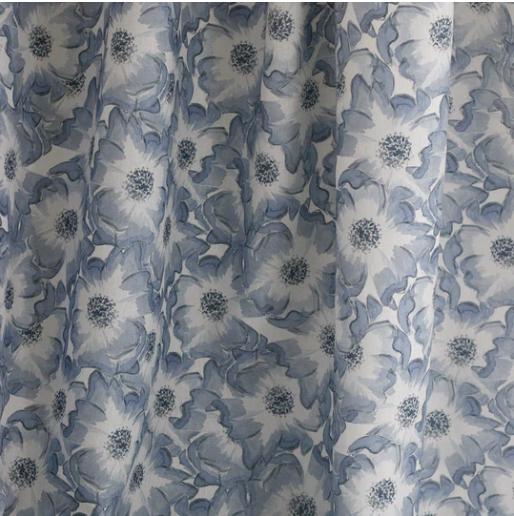 KK Harris Aphrodite's Anemone Belgian Linen Fabric