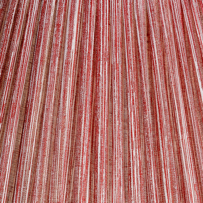 Fermoie Red Strie Lampshade, Oval