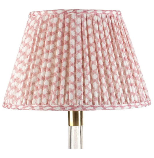 Fermoie Pink Wicker Lampshade