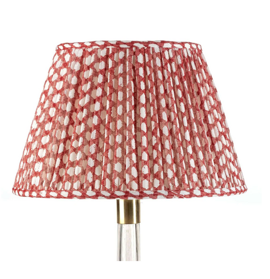 Fermoie Red Wicker Lampshade