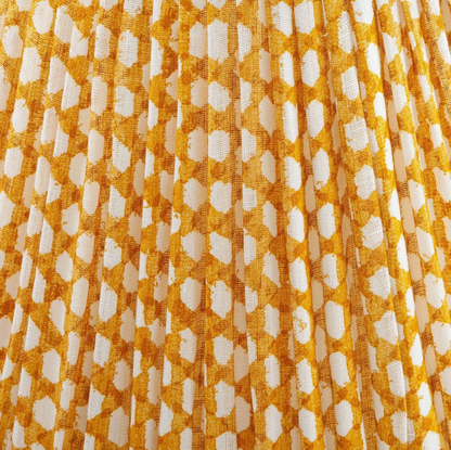 Fermoie Yellow Wicker Lampshade