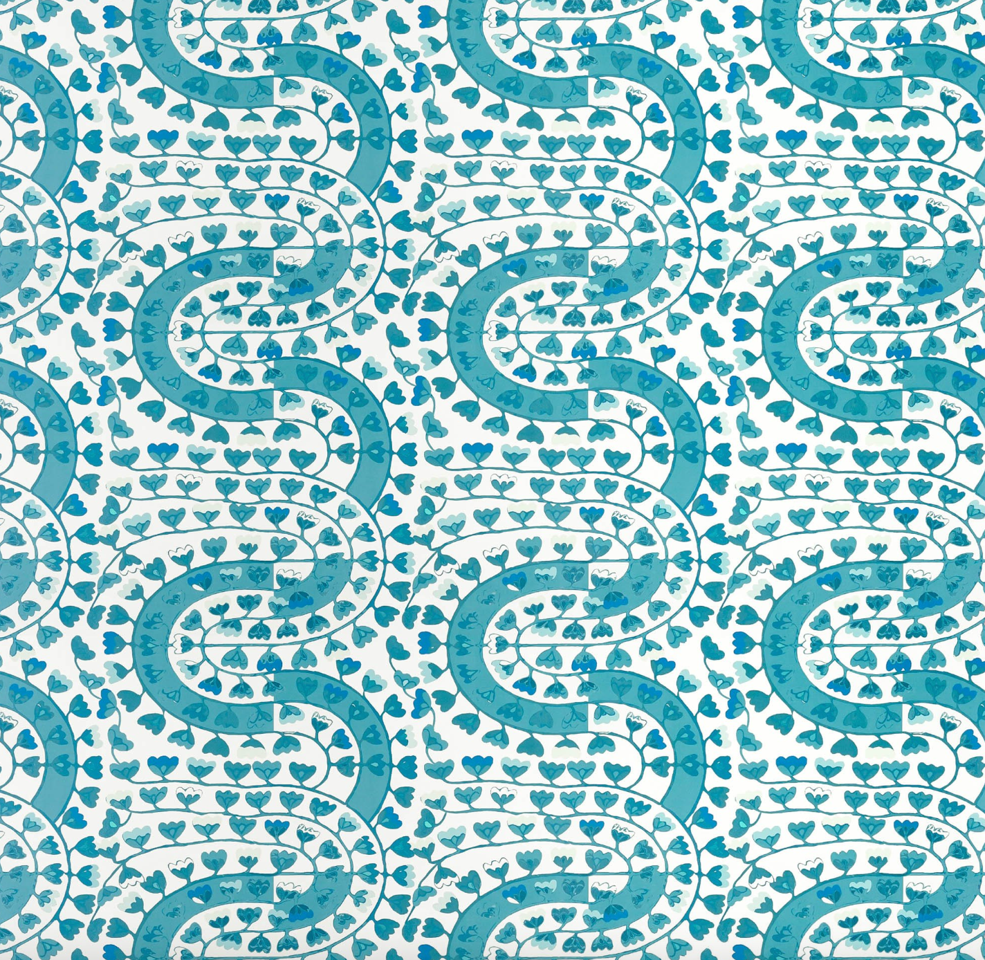 Isobel Fez Floral Wallpaper