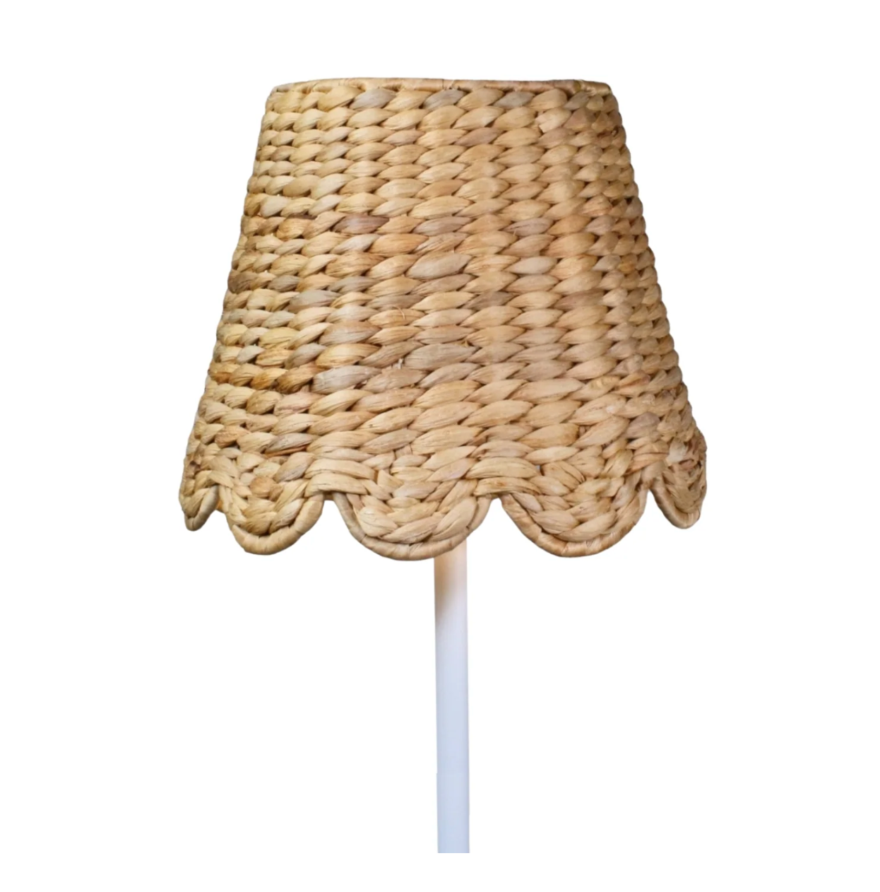 Zafferano Scalloped Water Hyacinth Woven Lampshade