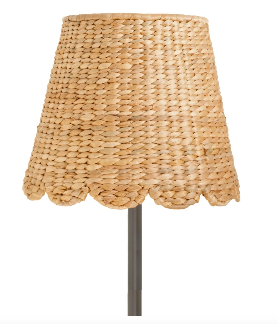 Zafferano Scalloped Water Hyacinth Woven Lampshade