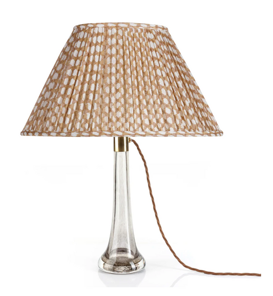 Fermoie Nut Brown Wicker Lampshade, Oval