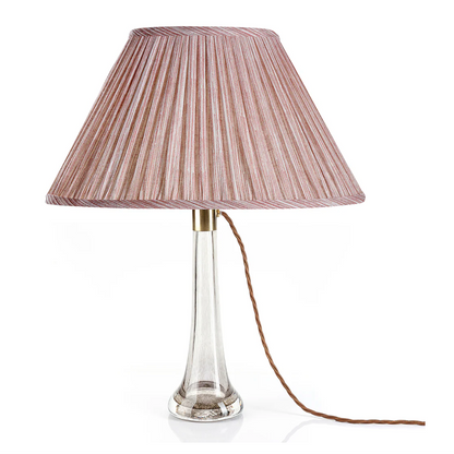 Fermoie Pink Strie Lampshade, Oval